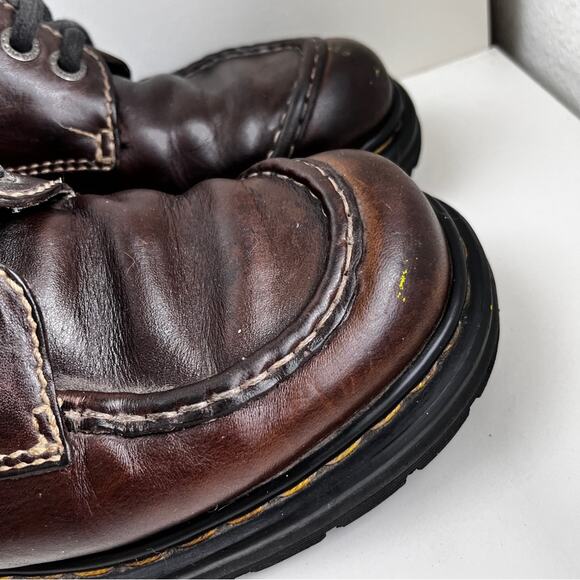 Vintage Dr. Martens Dark Brown Leather Ankle Boots size 7 - Picture 9 of 16